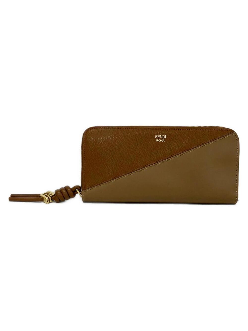 Fendi Ff Diamond Brown Dark Leather #365010F68B